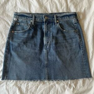 (RUNS LARGE!) Citizens of Humanity Beatnik Denim Skirt